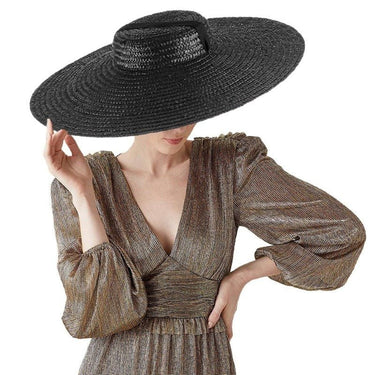 Grand Chapeau Paille Noir